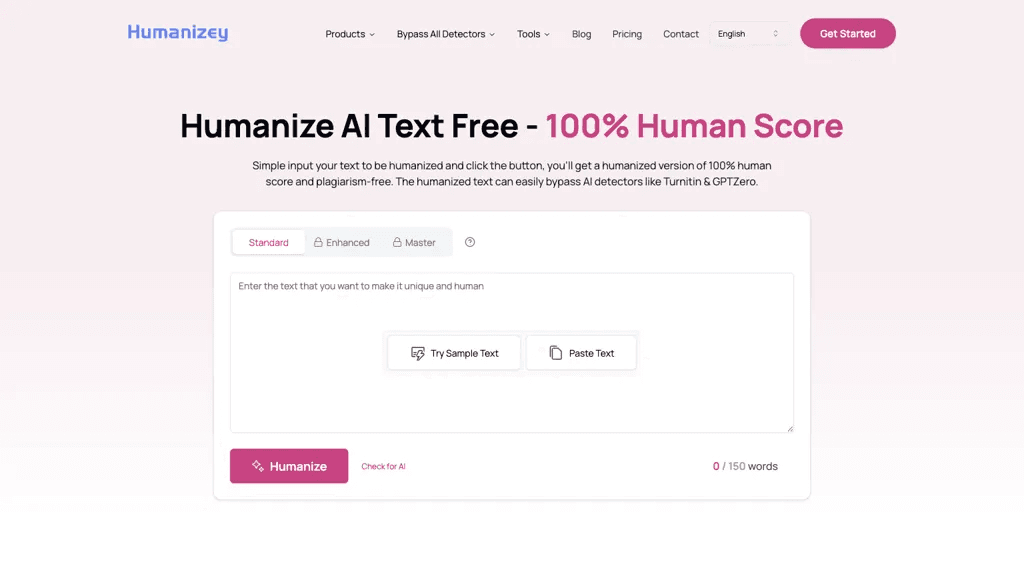 Humanizey 工具截图