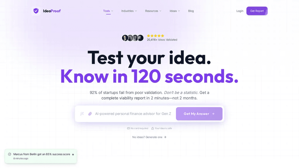 IdeaProof.io 工具截图