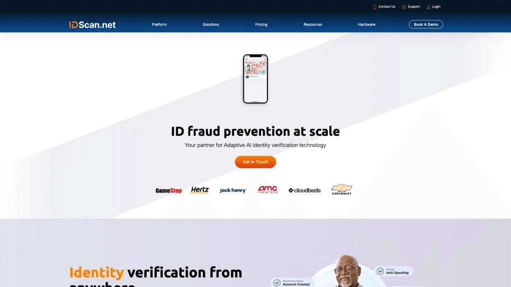 Idscan.net 官网截图