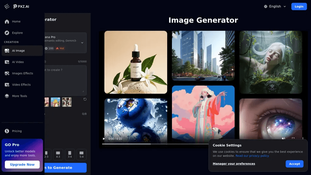 Image Generator 官网截图