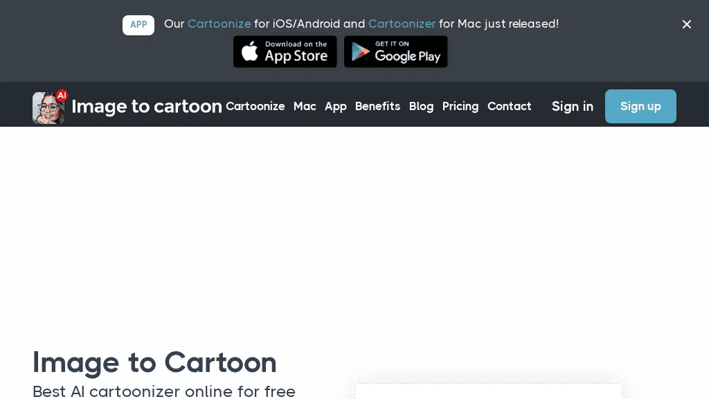 ImageCartoon 工具截图
