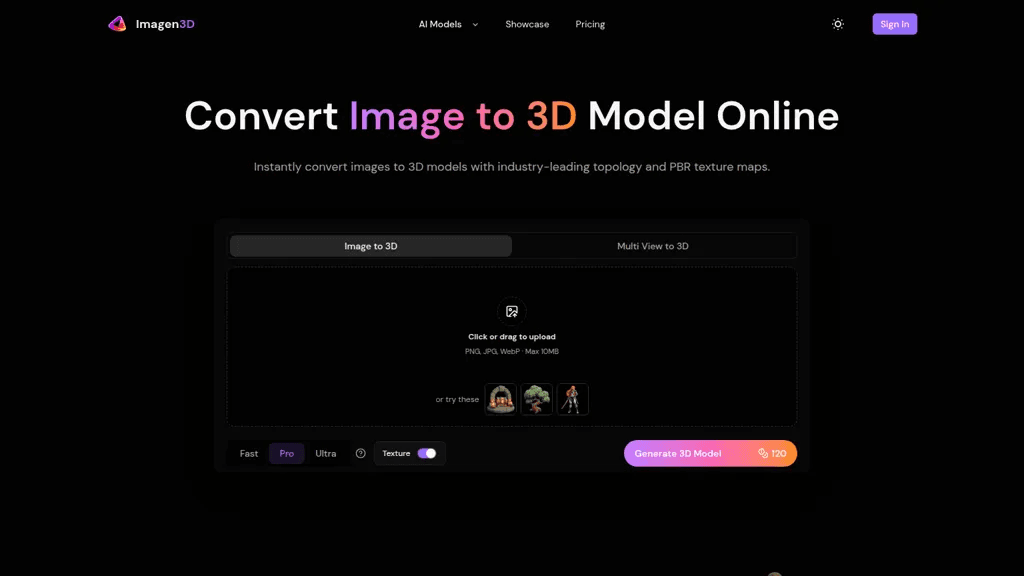 Imagen3D 工具截图