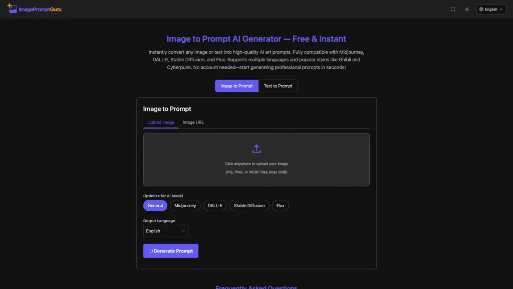 ImagePromptGuru.net 工具截图