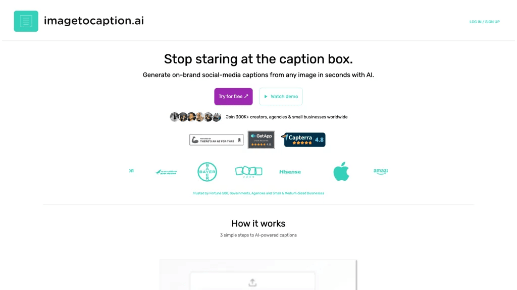 ImagetoCaption.ai 工具截图