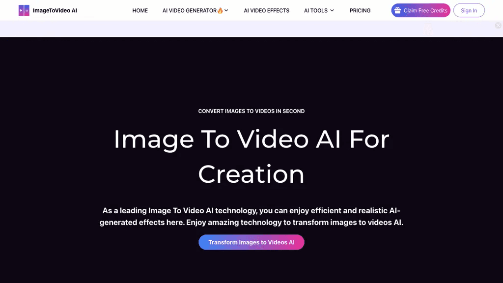 ImageToVideo AI 工具截图