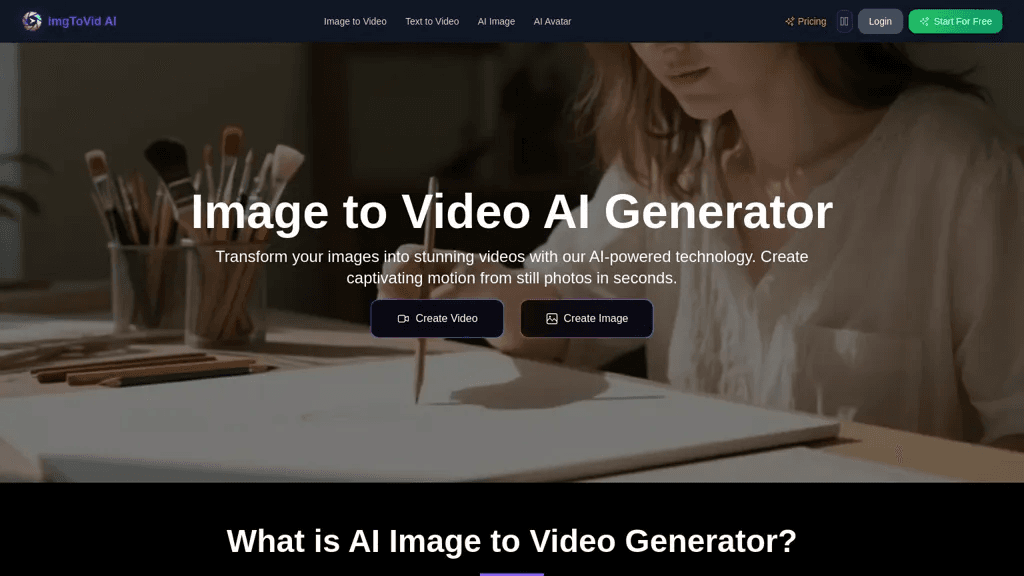 imgtovid.ai 工具截图