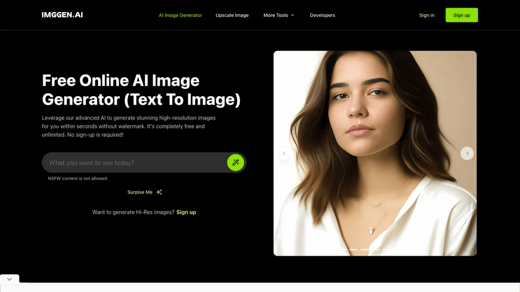ImgGen AI 工具截图