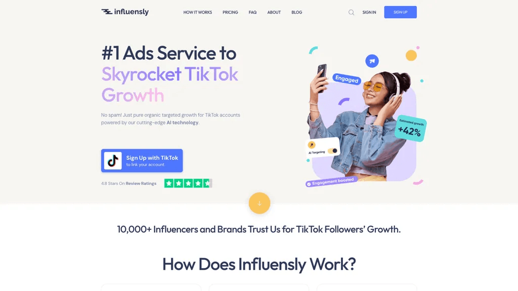 Influensly 官网截图