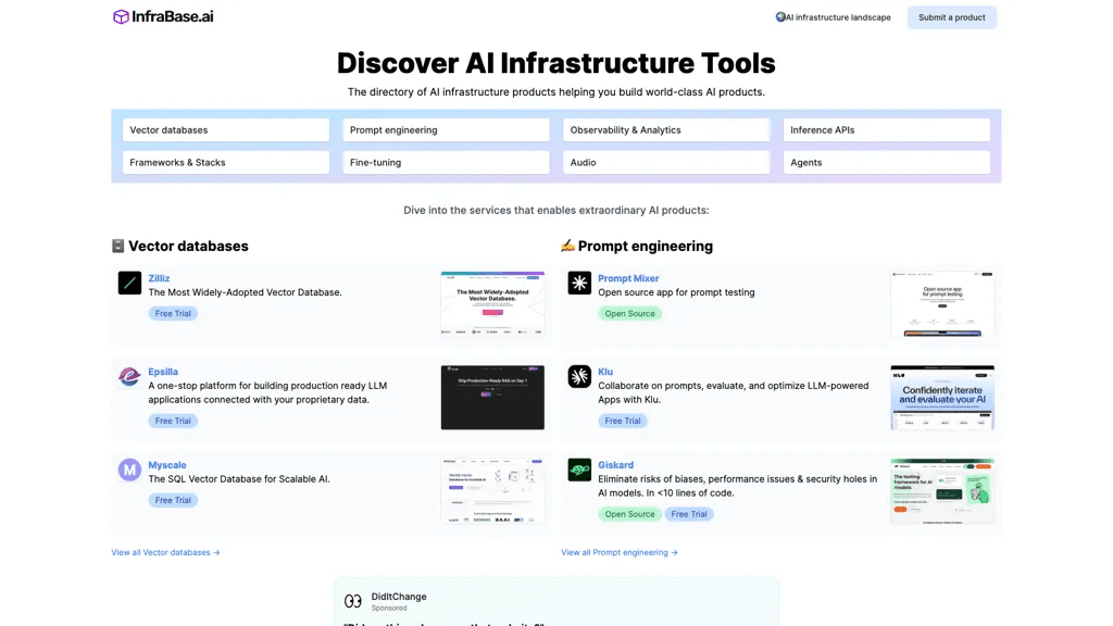 InfraBase.ai 工具截图