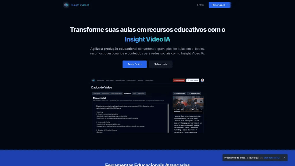 Insight Video IA 工具截图