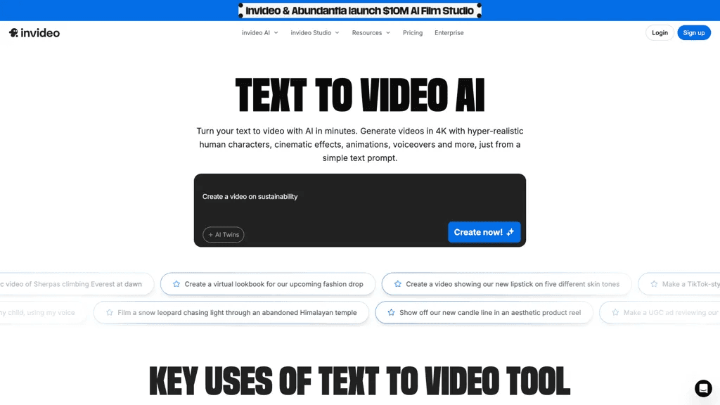 InVideo 工具截图
