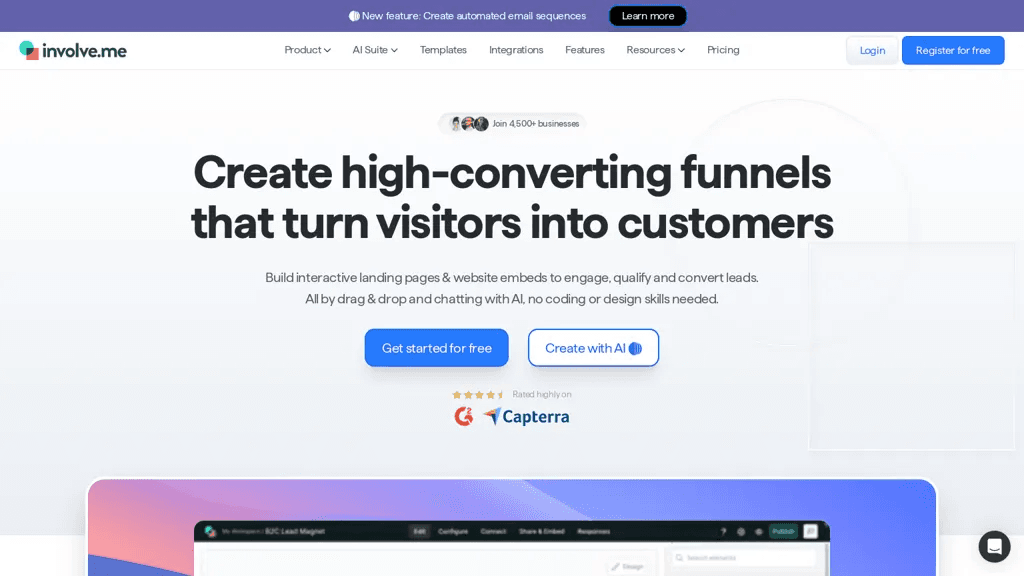 Involve.me 工具截图