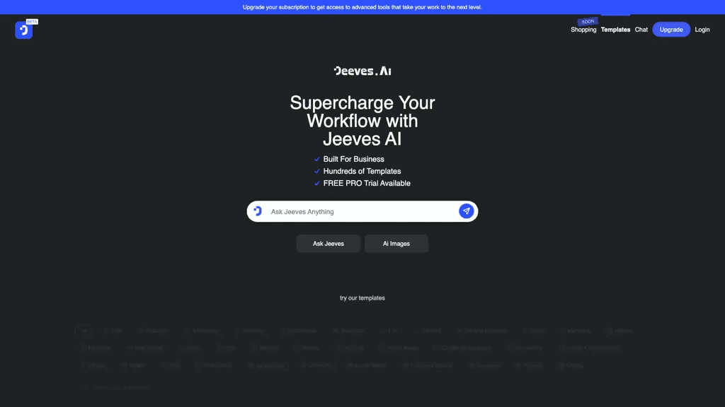 Jeeves.Ai 工具截图