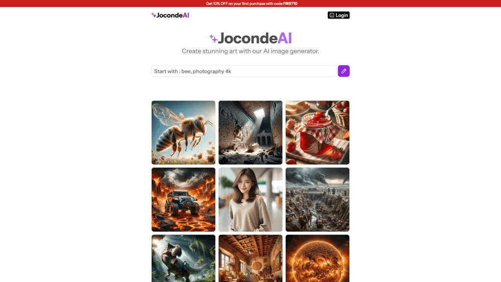 JocondeAI 官网截图