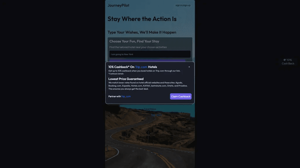 JourneyPilot.ai 工具截图