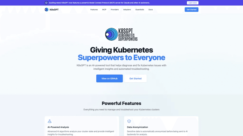 K8sGPT 工具截图