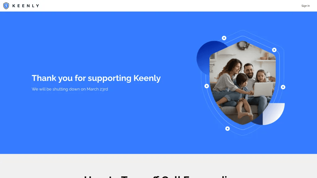 Keenly 官网截图