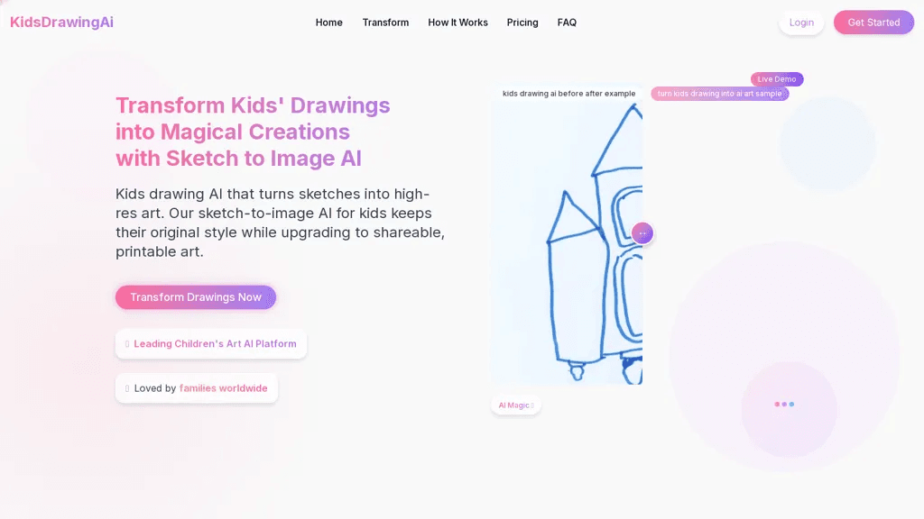 Kids Drawing AI 官网截图