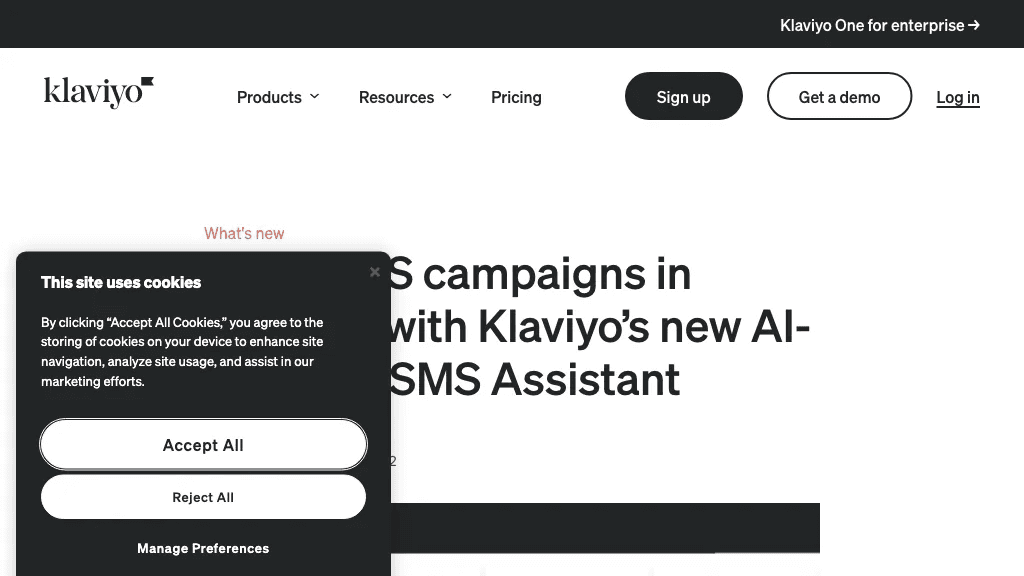 Klaviyo SMS Assistant 工具截图