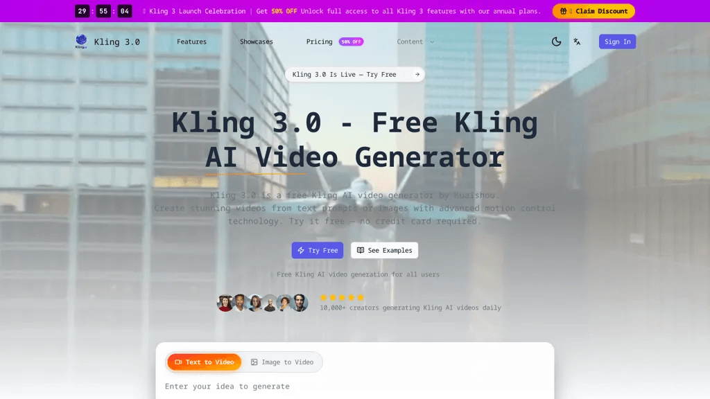 kling-3.org 工具截图