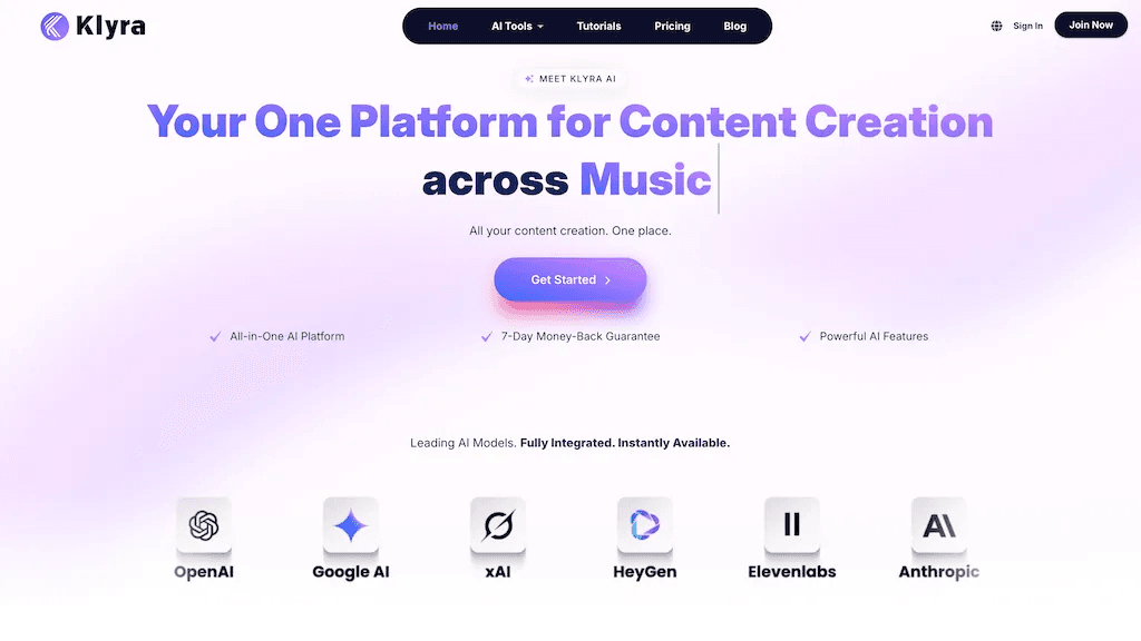 Klyra AI 工具截图
