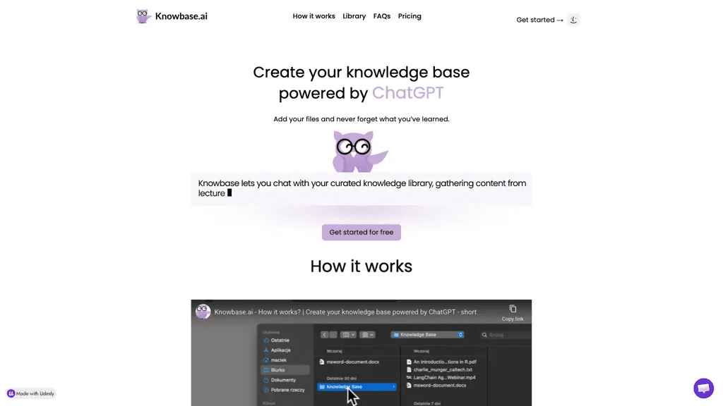Knowbase 官网截图