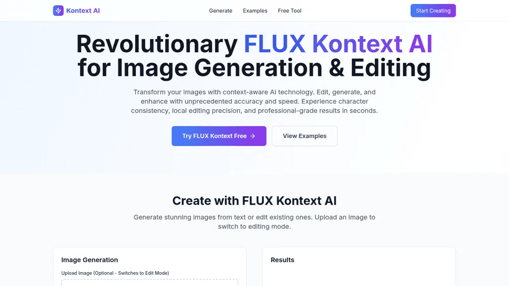 Kontext AI 官网截图