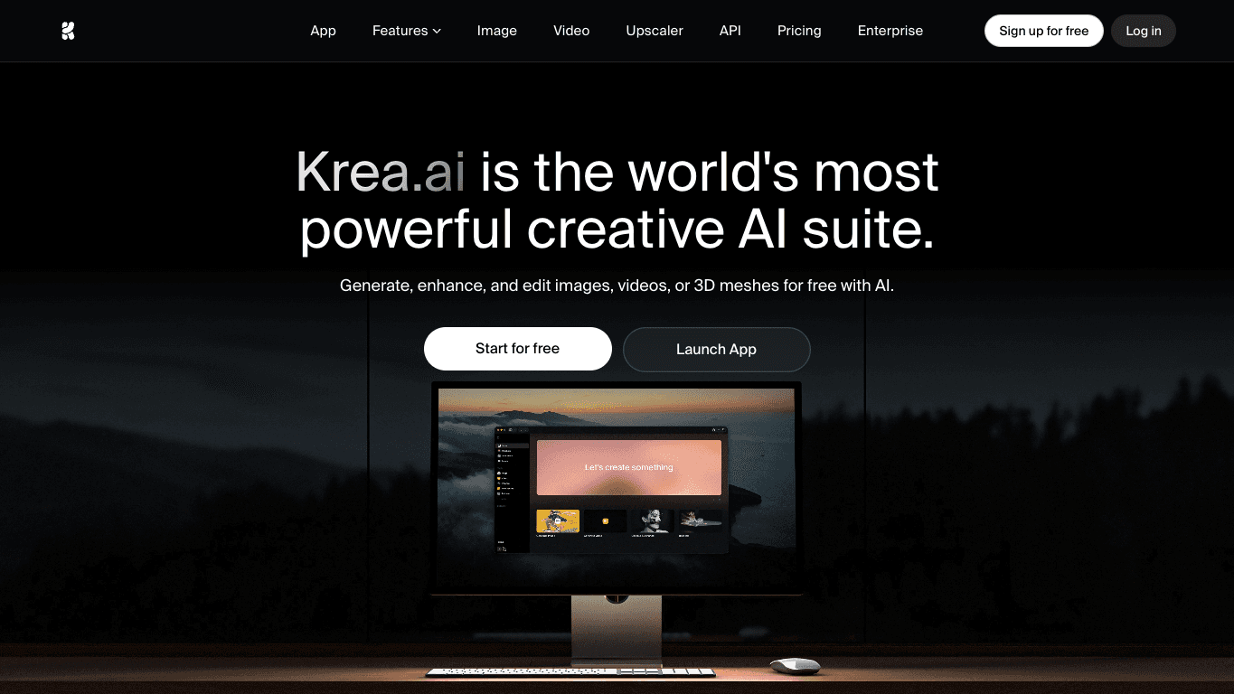 Krea AI 工具截图