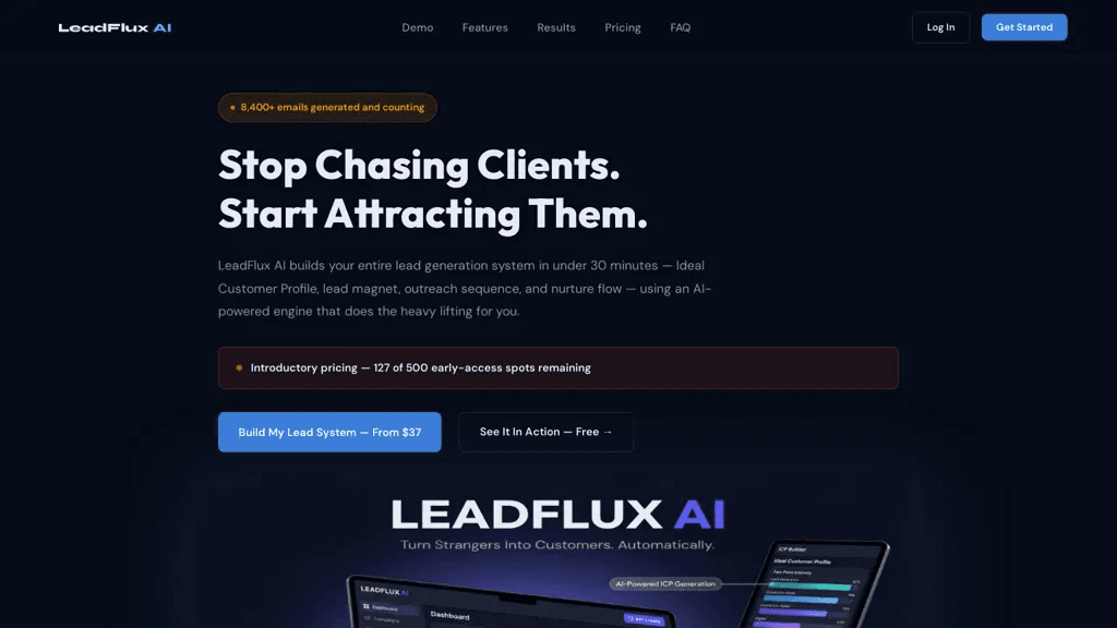 LeadFlux AI 工具截图