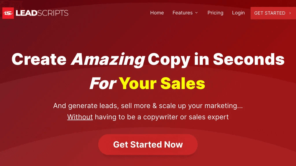 LeadScripts 官网截图