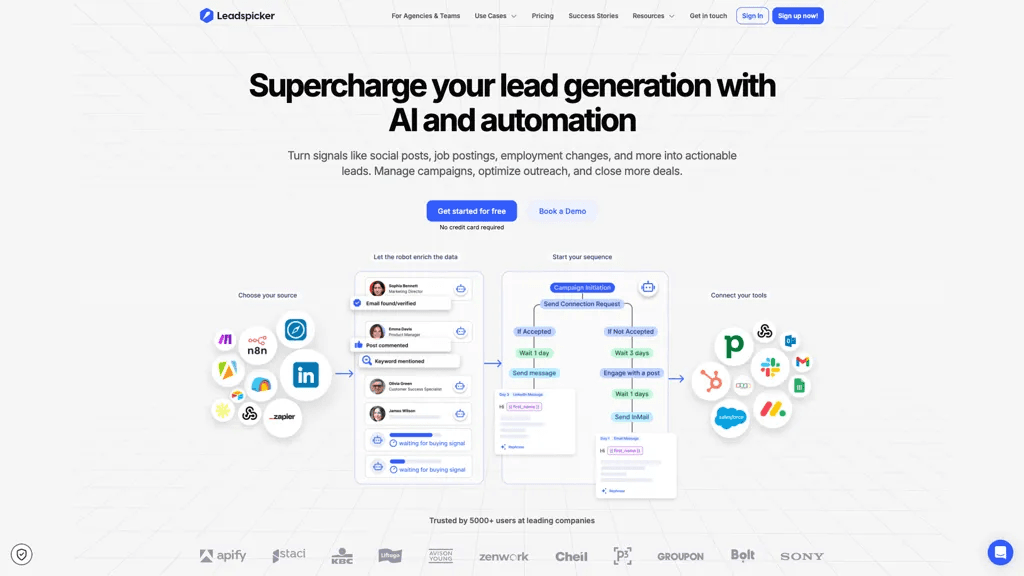 Leadspicker 官网截图