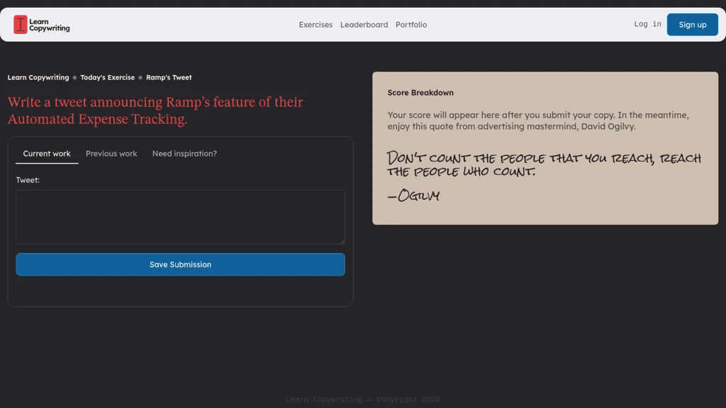 Learn Copywriting 工具截图