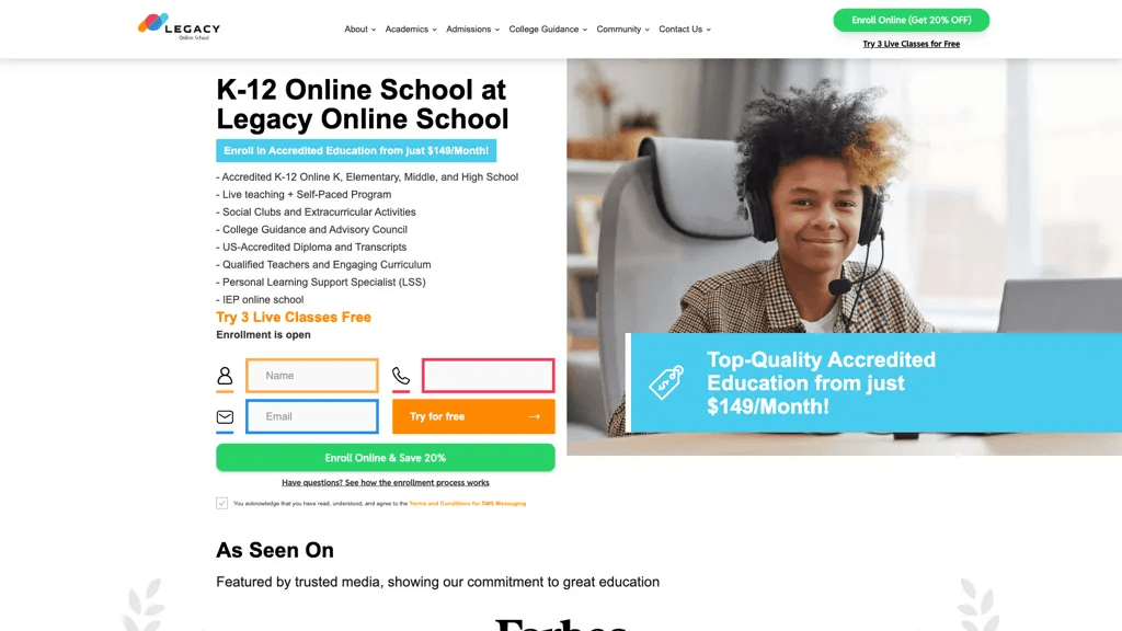 Legacy Online School 工具截图