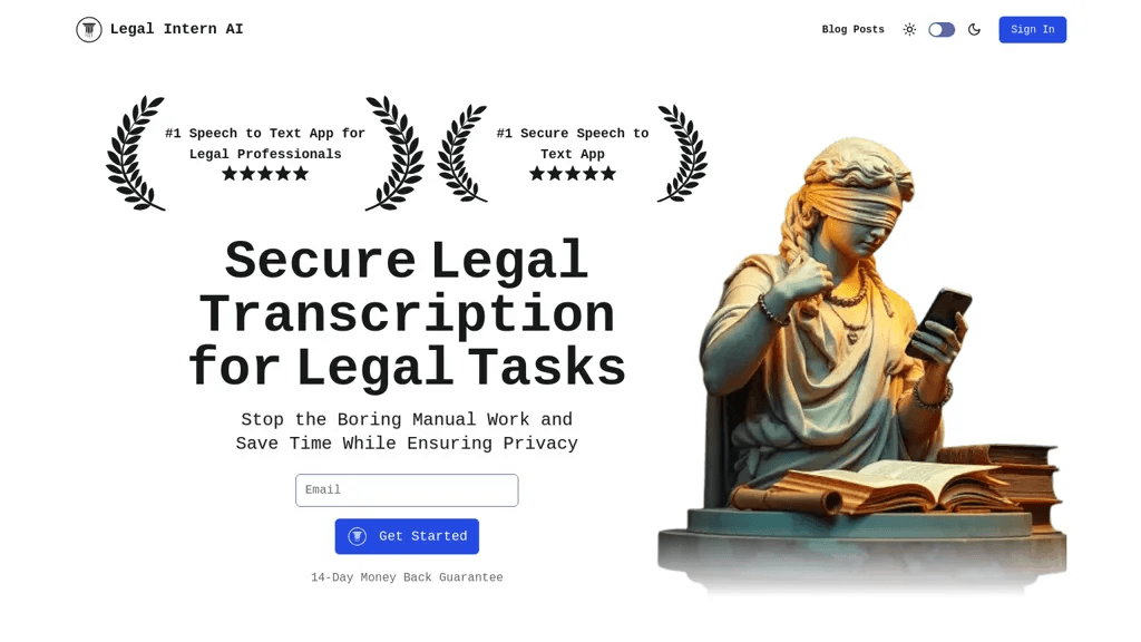 Legal Intern AI 官网截图