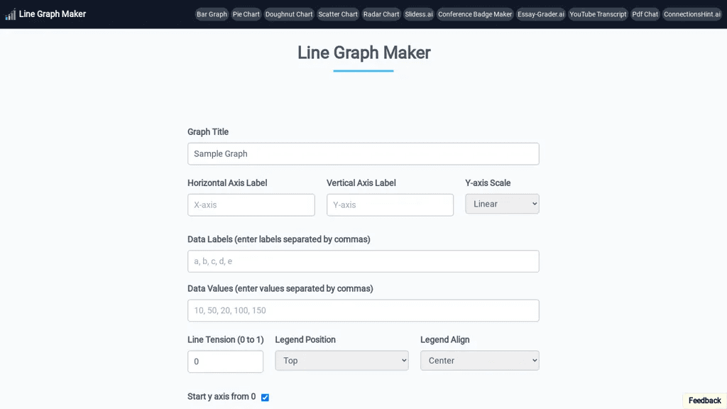 Line Graph maker 工具截图