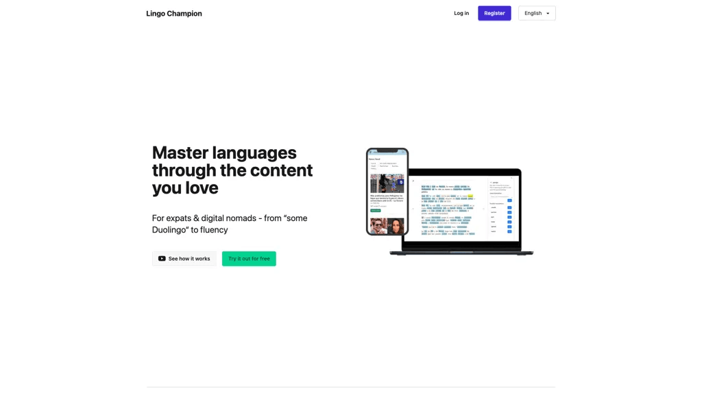 Lingo Champion 工具截图