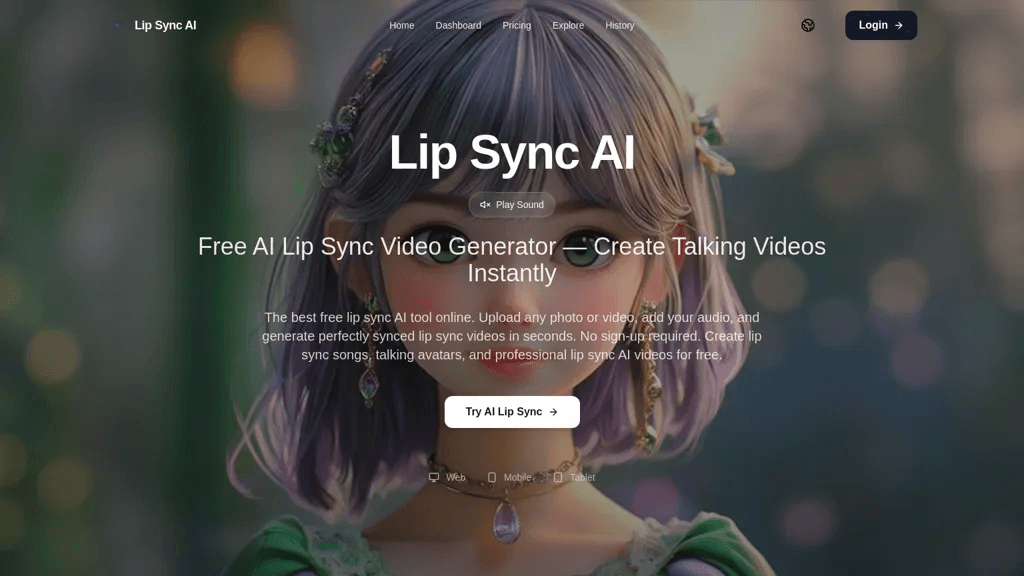 LipSyncAI.co 工具截图