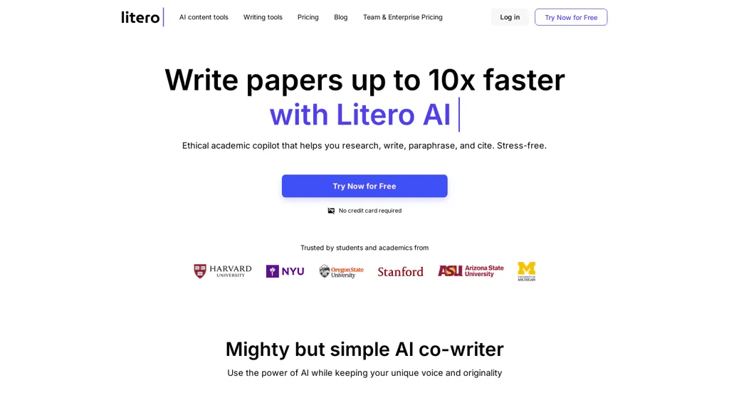 Litero AI 工具截图
