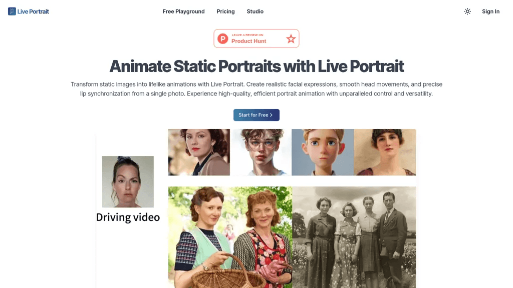 Live-Portrait.org 工具截图