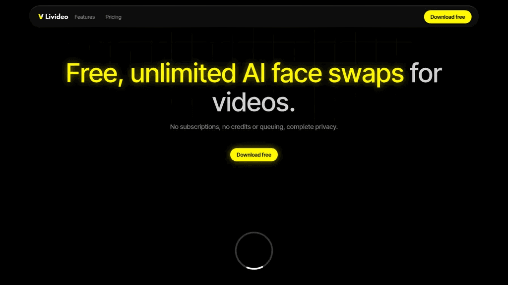 Livideo AI 工具截图