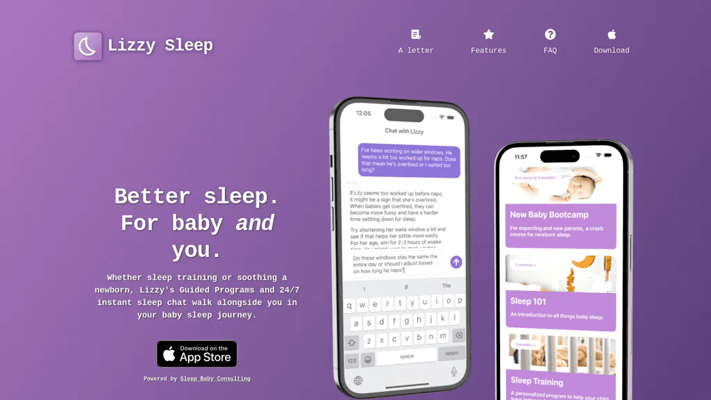 Lizzy Sleep 官网截图