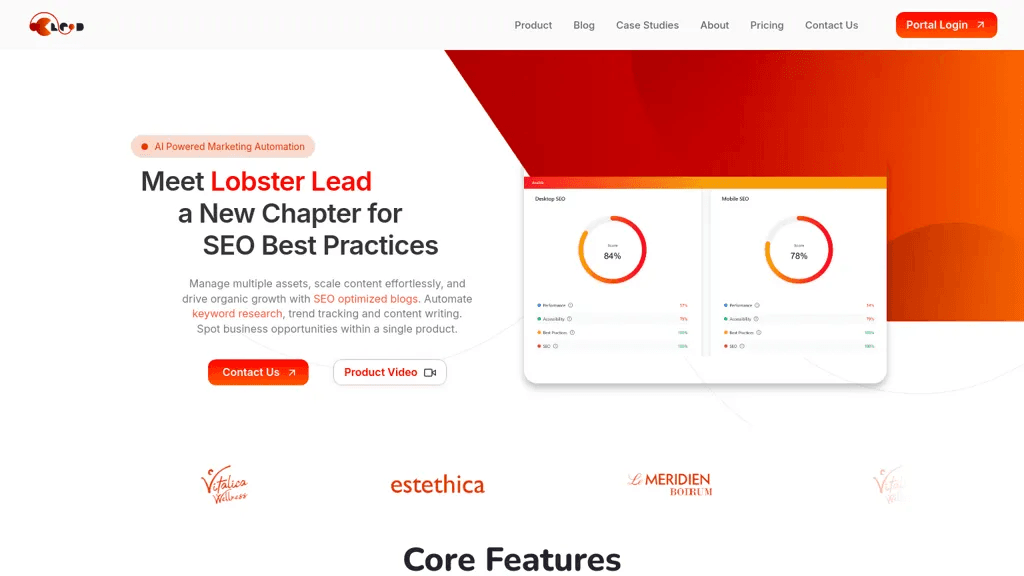 Lobster Lead 官网截图