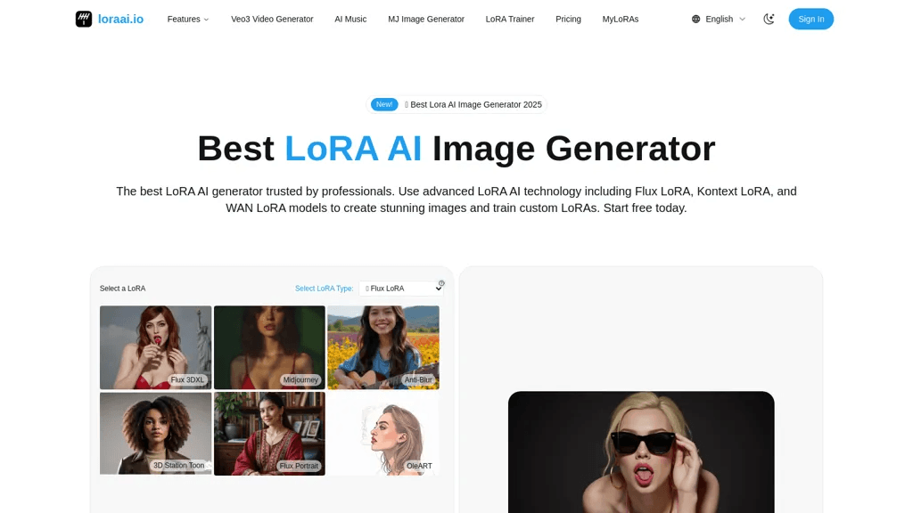 Lora AI 工具截图