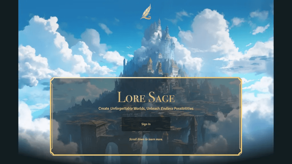 Lore Sage 官网截图