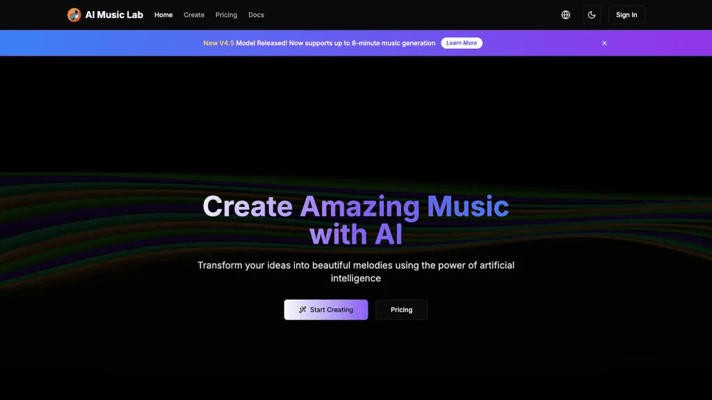 Lyrics Song AI Converter 工具截图