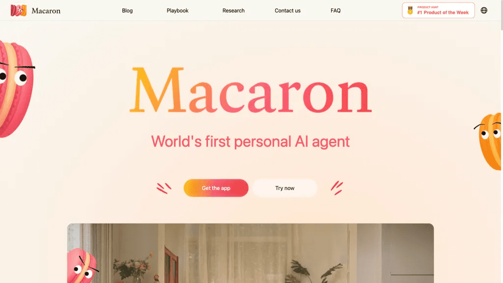 Macaron AI 官网截图