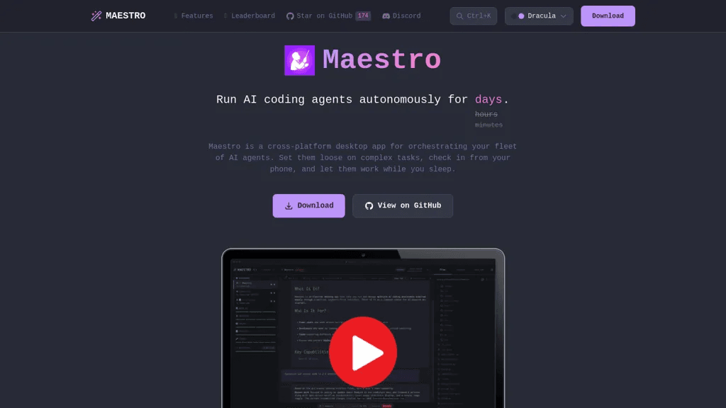 Maestro AI 工具截图
