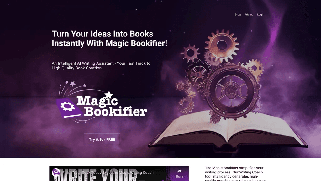 Magic Bookifier 官网截图
