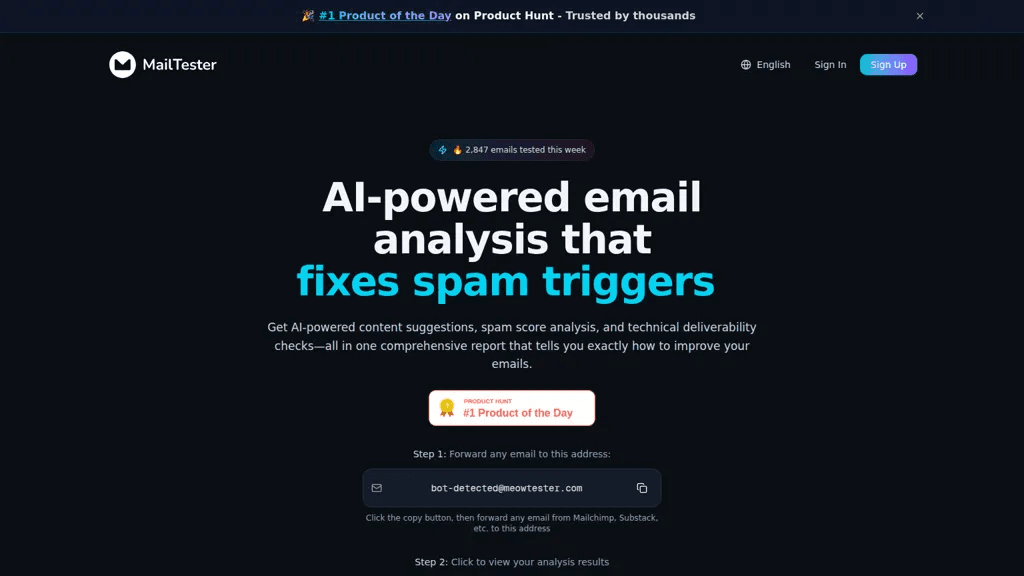 MailTester.AI 工具截图