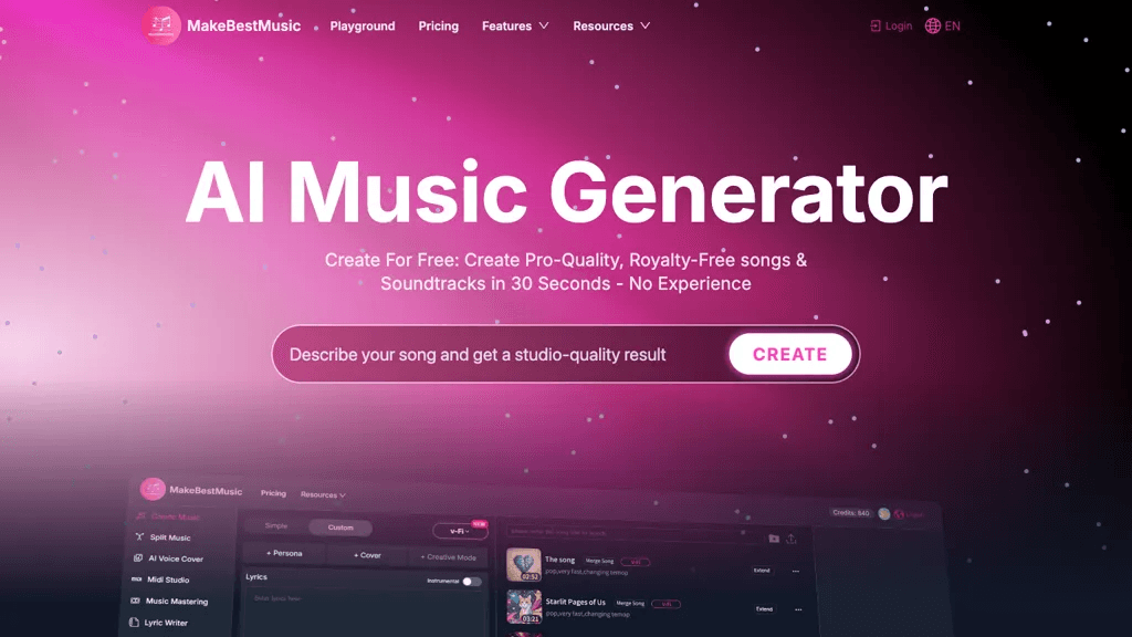 Make best music 工具截图